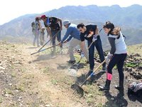 bv 4 trail days  The Crenshaw Eco Club making it look easy to work on trails.